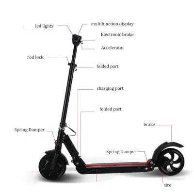 China 8.5 Inch Mini Power Battery Foldable City Campus Scooter Unisex Two Tool Rolled Electric Scooters for sale