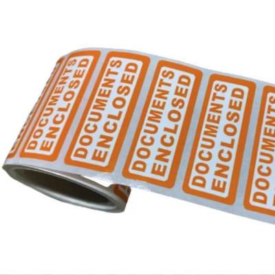 China Thermal Transfer Heat Transfer Printed Safety Warning Label Roll Label Sticker Adhesive Caution Label for sale