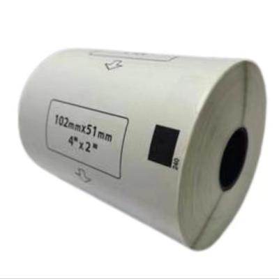 China Professional Waterproof Label DK-11.240 Compatible Direct Thermal Tape 102mm*51mm for sale