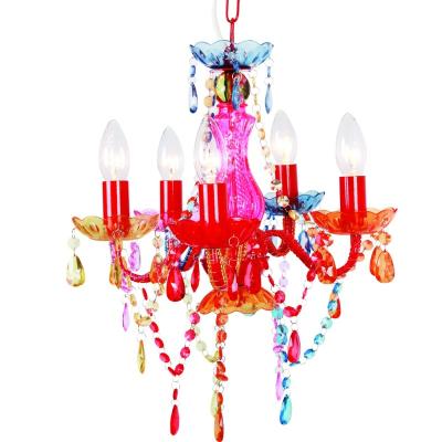 China Europe Hanging Art Decor 5 Arm Crystal Light Fixtures Chandelier NS-120148M for sale