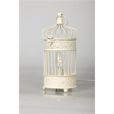 China Home Antique Metal Candle Lantern Table Lamp , Home Decoration Use Approved NS-124029 for sale