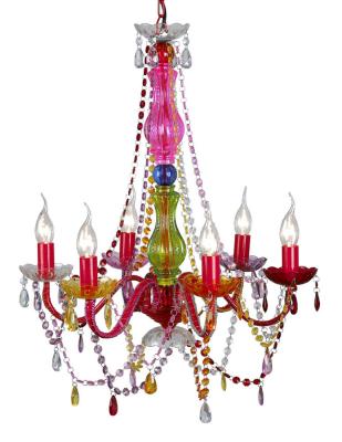 China Traditional Classic 5 Arm Multicolor Moroccan Chandelier Hotel Hanging Lights For Bedroom for sale