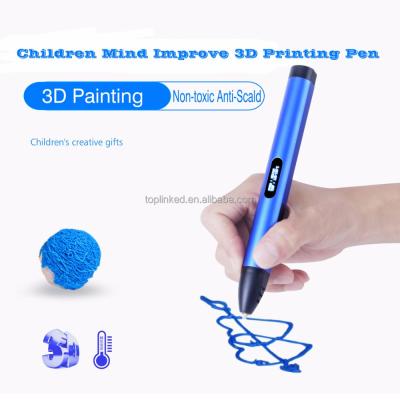 China Colorful 3D Printing Pen Rechargeable 3D Printing Pen For Doodling Comes With 1.75 ABS Filament Kids Mind Improve for sale