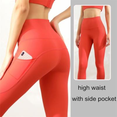 China High Fitness Breathable Breathable Waist Peach Hip Yoga Gamaschen Pants Pantalones De Yoga Gamaschen Workout Legging With Pockets for sale