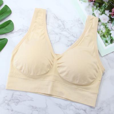 China High Quality Breathable Underwear Padded Bra Women Fitness Seamless Crop Top Sports Bras For Women for sale