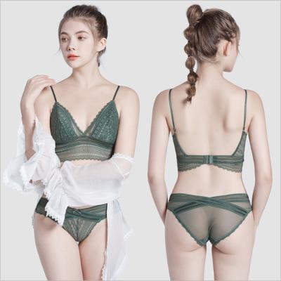 China New design breathable women's sexy bra and panty sets sexy lingerie lace panty set bra and brief sets for sale