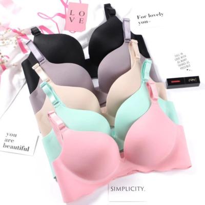 China New Arrival One Piece Wireless Push Up Bra For Girls Gathering Sexy One Piece Traceless Soft And Thin Bra for sale