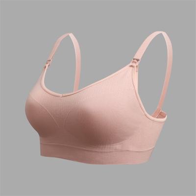 China Full Coverage Breathable Female Breastfeeding Bra High Quality Seamless Wireless Lift Up Women Maternity And Nursing Bra for sale