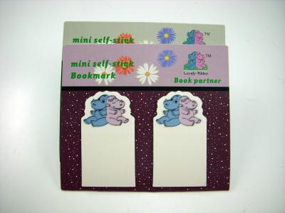 China 25mm * 45mm PET And High Adhesive Glue Custom Printed Bookmark Cards For Classifying for sale