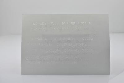 China Customized Digital Printing Concave Paper Or Paperboard Braille Flashcards , Cardboard for sale