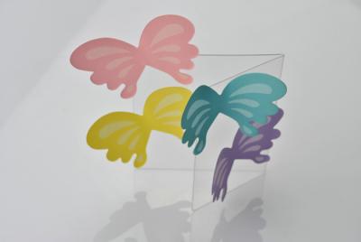 China Customized Removable Paper Self-adhesive Butterfly Shaped Sticky Notes , Notepad Paper for sale