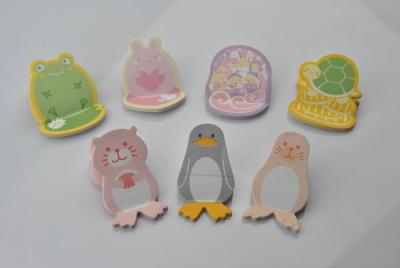 China Recyclable Colorful Paper Removable Animal Shaped Sticky Notes , Mini Note Pads for sale