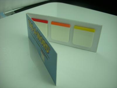 China Removable PET Funny Colored Sticky Notes For Booklets , Personalized Pocket Memo Pad for sale