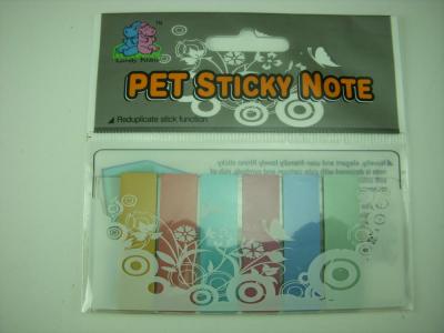 China PET Pocket Customized Sticky Notes Memo , Unique Adhesive Custom Printed Post It Notes for sale