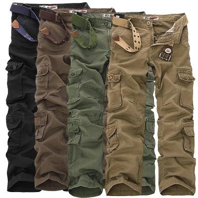 China New Men's Anti-Static Camouflage Pants Large Size Casual Leg Overalls European Waist Men's Outdoor Sports Elastic Pants for sale