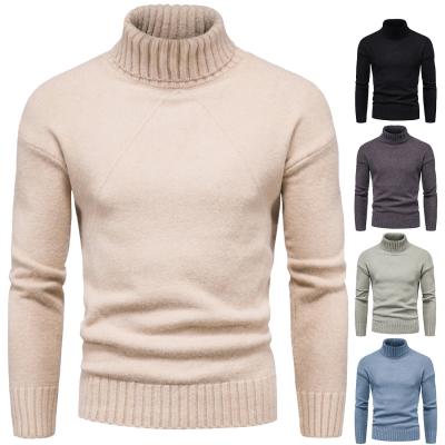 China Anti-wrinkle 2022 Europe and the United States autumn winter casual men's sweater turtle neck thick men's wear for sale