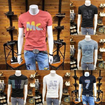 China 2021 summer new trend all-match cotton round collar leisure factory wholesale men's anti-wrinkle short sleeve T-shirt for sale