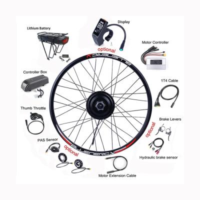 China bafang single wheel motor speed Akkubici 48V 750W electric bike ebike kit with 15/17.5Ah lithium battery for electric bicycle kits for sale