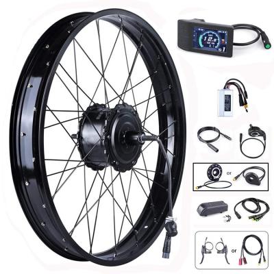 China 20/26 inch tire ebike swyth 48v kit bafang 750/1000w bicycle conversion kit bafang 750/1000w single wheel fat dc type for sale