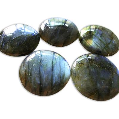 China Wholesale Natural Labradorite Gemstone Polishing Stone Cabochons for sale