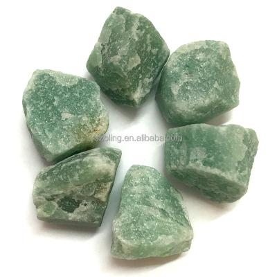 China China Rough Gemstone Tumbled , Green Aventurine Tumbled Stones for sale