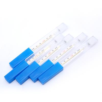 China Used in the mouth and under various glass Mercury Thermometer Mercury Free Clinical Armpit Good Quality Armpit Thermometer for sale