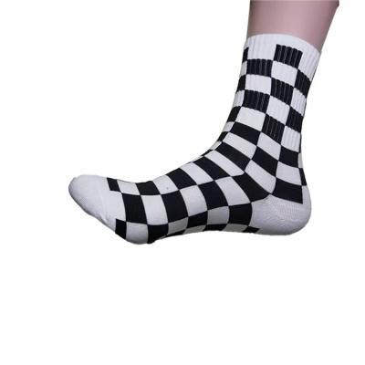 China Cotton 83% 14.8% Spandex 2.2% Polyester fiber 14.8% Spandex 2.2% Lady Jacquard Lady Jacquard Crew Sock Medium Tube Socks for sale