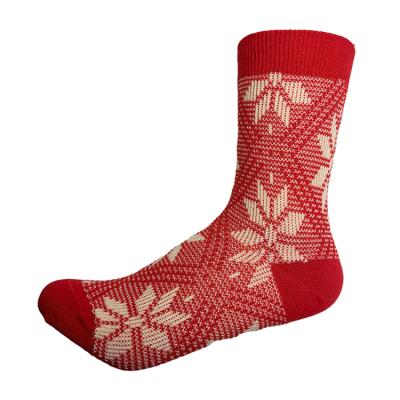 China Cotton 83% Polyester Fiber 14.8% Spandex 2.2% Popular Recommend Knitted Women Socks Women's Summer Socks Red China Socks for sale