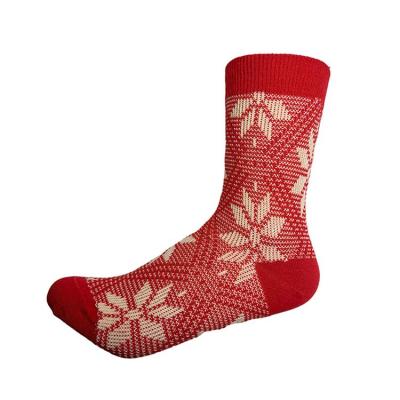 China New Fashion Women's Socks 83% Polyester 2.2% Fiber 14.8% Spandex Chinese Red Sock Cotton Red Socks For Women for sale