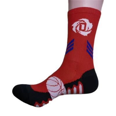 China High quality thick cheap sports promotion basketball socks for sale