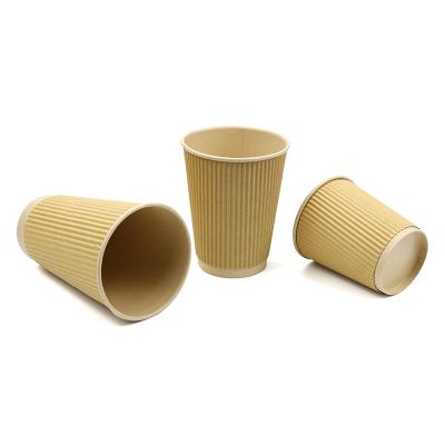 China Disposable Take Away Container Personalize Paper Cup 12oz Bottom Paper Cupsducw for sale