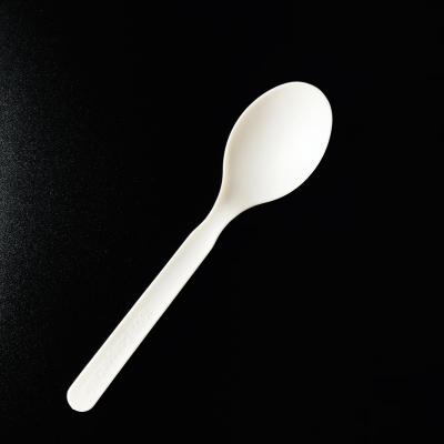 China Biodegradable CPLA Knife Eco Green Cutlery Set Chinese Starch Mixing Fork Pla Spoon for sale