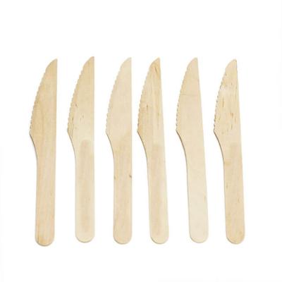 China Disposable Birch Fork and Wooden Butter Cheese Knife Pack Set for sale