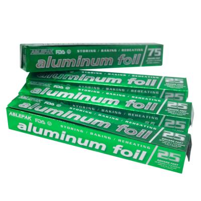 China Widely Used Food Grade 100m Lot Price Aluminum Foil Roll In UAE for sale