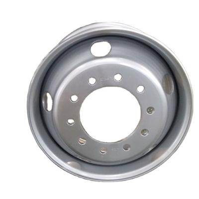 China Heavy Truck Rim Steel 22 5x9.0 Wheel Rim For 12r22 5 Tire Silver Custom for sale