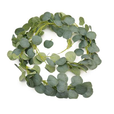 China Contact Natural Manufacturers Supply Artificial Plants Weave Wall Wedding Decoration Artificial Rattan Eucalyptus Leaves for sale