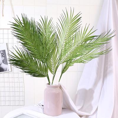 China Natural High Quality Artificial Palm Leaf Plastic Accessories Garden Home Plant Tridentia Plant Touch Flowers Decoration for sale