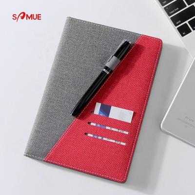 China High quality/simple style/colorful high quality waterproof striped pocket business notebook school gift set for sale