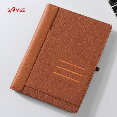 China High quality/simple style/colorful personalized factory supply office use lined cover PU leather notebook for sale