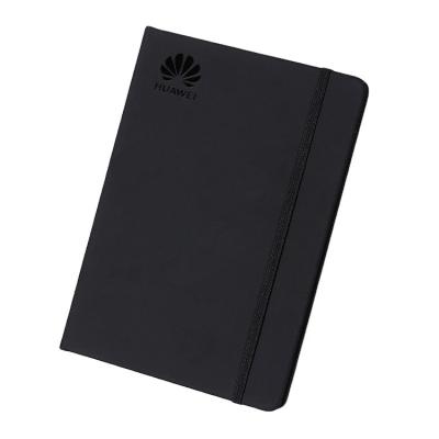 China Agriculture A5 Black PU Leather Hardcover Book Stationery Paper Notebook for sale