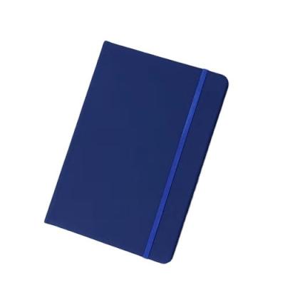 China A5 Agriculture Navy PU Leather Hardcover Book Promotional Paper Notebook for sale