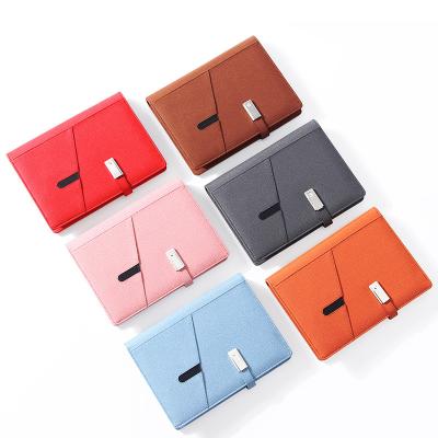 China Custom leather hardcover book filler A5 notebook with 8000 mAh powerbank and 16G USB flash drive for sale