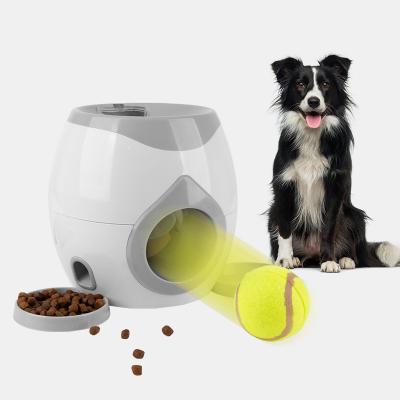 China Wholesale Custom New Pet Activity Play Strain Food Training Toy Funny Automatic Ball Launcher Stocked Color Interactive Dog Toys For Dogs for sale