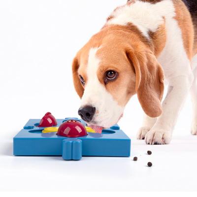 China Wholesale Stocked Interactive Pet Puzzle Toys Intelligent IQ Training Food Treat Dog Slow Eating Dish Toy for sale