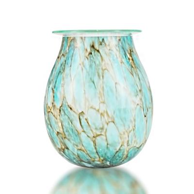 China European Electric Artificial Marble Glass Melt Glass Candle Style Essential Oil Warmer Burner for sale