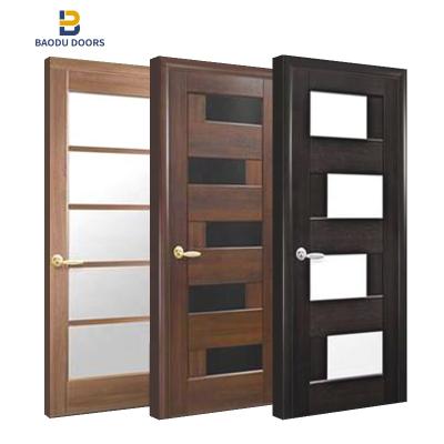 China Factory Door Modern Solid Double Teak Main Door Wooden Door For Malaysia for sale