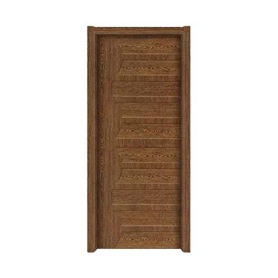 China BAODU Morden Design Modern Interior Bedroom Entrance Solid Wood Melamine Wooden Door for sale