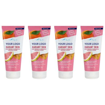 China Skin Revitalizer EXFOLIANTS 100% NATURAL DELICIOUS POLISH AWAY DRYNESS IRRESISTIBLY SAY RADIANT SKIN PINK LEMON AND TANGERINE FACE SCRUB for sale