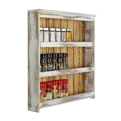 China Wholesale Custom Difference Kitchen Organizer Tiered White Tiered Eco-Friendly Spice Rack for sale