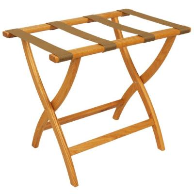 China Best Quality Durable Modern Selling Multifunctional Dark Brown Luggage Rack Commercial Rack For Hotel for sale